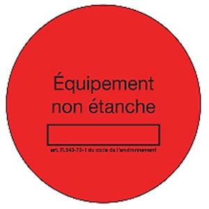  1 bobine de 50 etiquettes rouges non etanche 150x150px